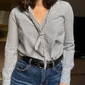 J. Crew Striped Blouse